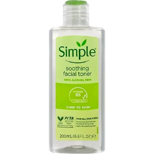 تونر پوست حساس Soothing سیمپل 200ml