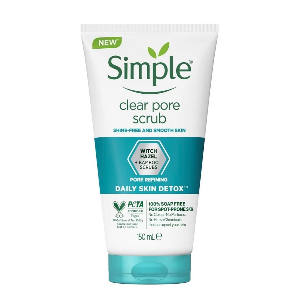 اسکراب پوست چرب سیمپل مدل 150ml Clear Pore Scrub