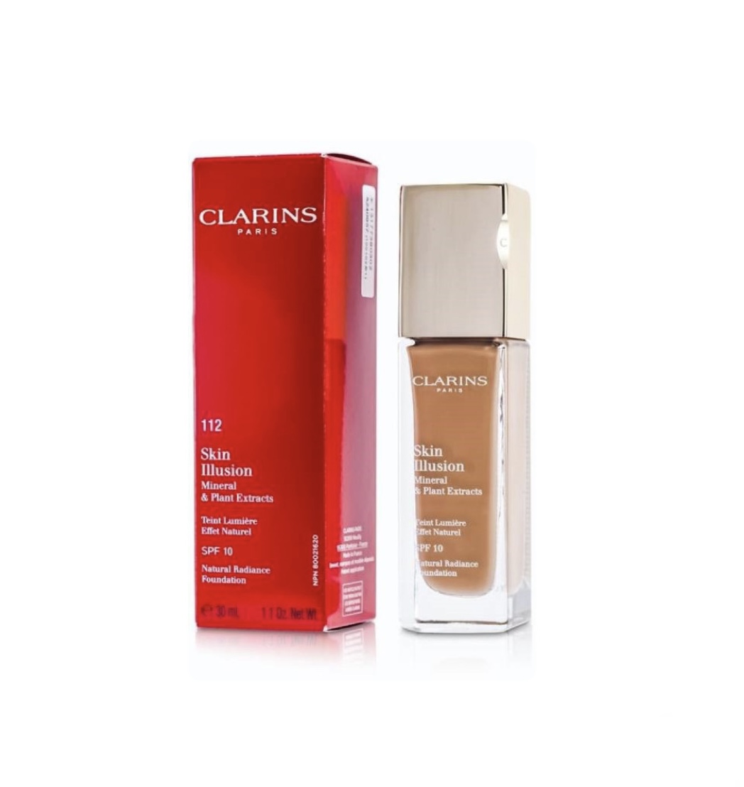 کرم پودر کلارنس مدل Skin illusion حجم 30ml