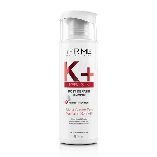 شامپو موهای کراتینه +K پرایم 250ml