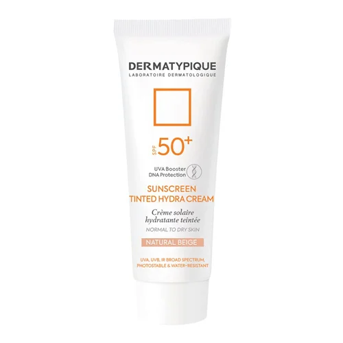 ضد آفتاب رنگی هیدرا پوست خشک +SPF50 درماتیپیک 50ml