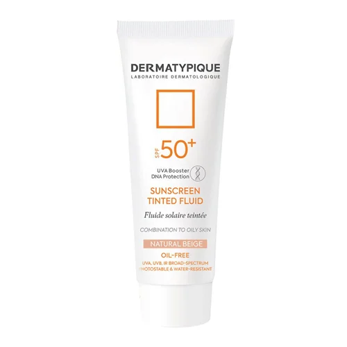 ضد آفتاب فلوئید رنگی پوست مختلط و چرب +SPF50 درماتیپیک 50ml