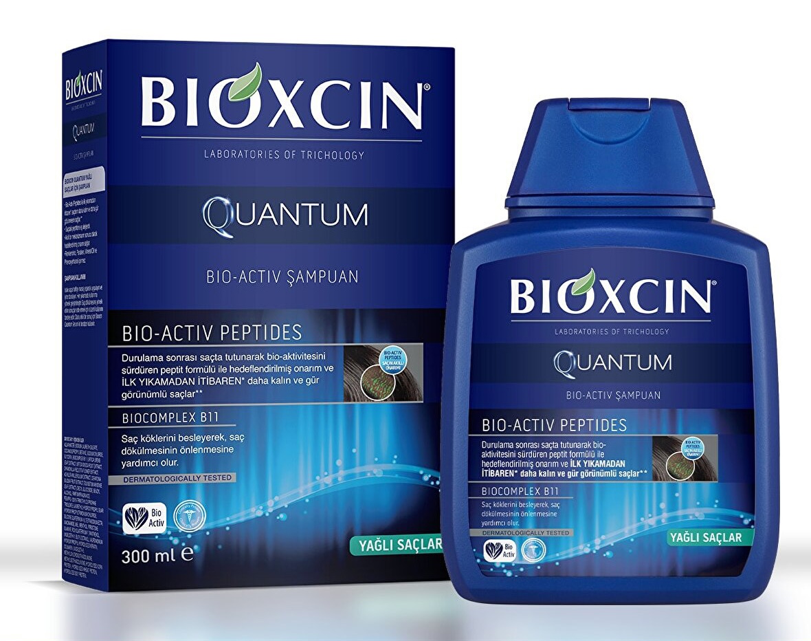 شامپو ضد ریزش بیوکسین مدل کوانتوم ( موهای چرب ) 300ml Bioxcin