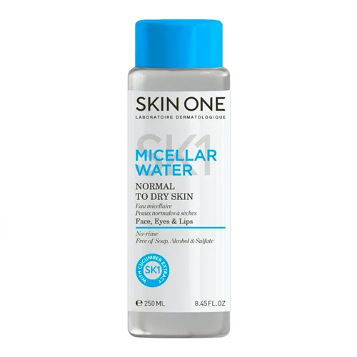 محلول پاک کننده آرایش پوست نرمال تا خشک اسکین وان 250ml
